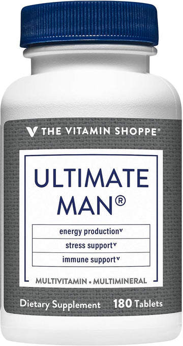 The Vitamin Shoppe Ultimate Man Multivitamin, High Potency Multi - Ene