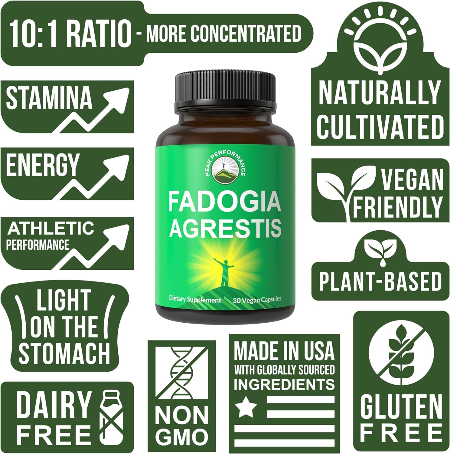  Fadogia Agrestis Ultra High Strength 10:1 Extract in Vegan 