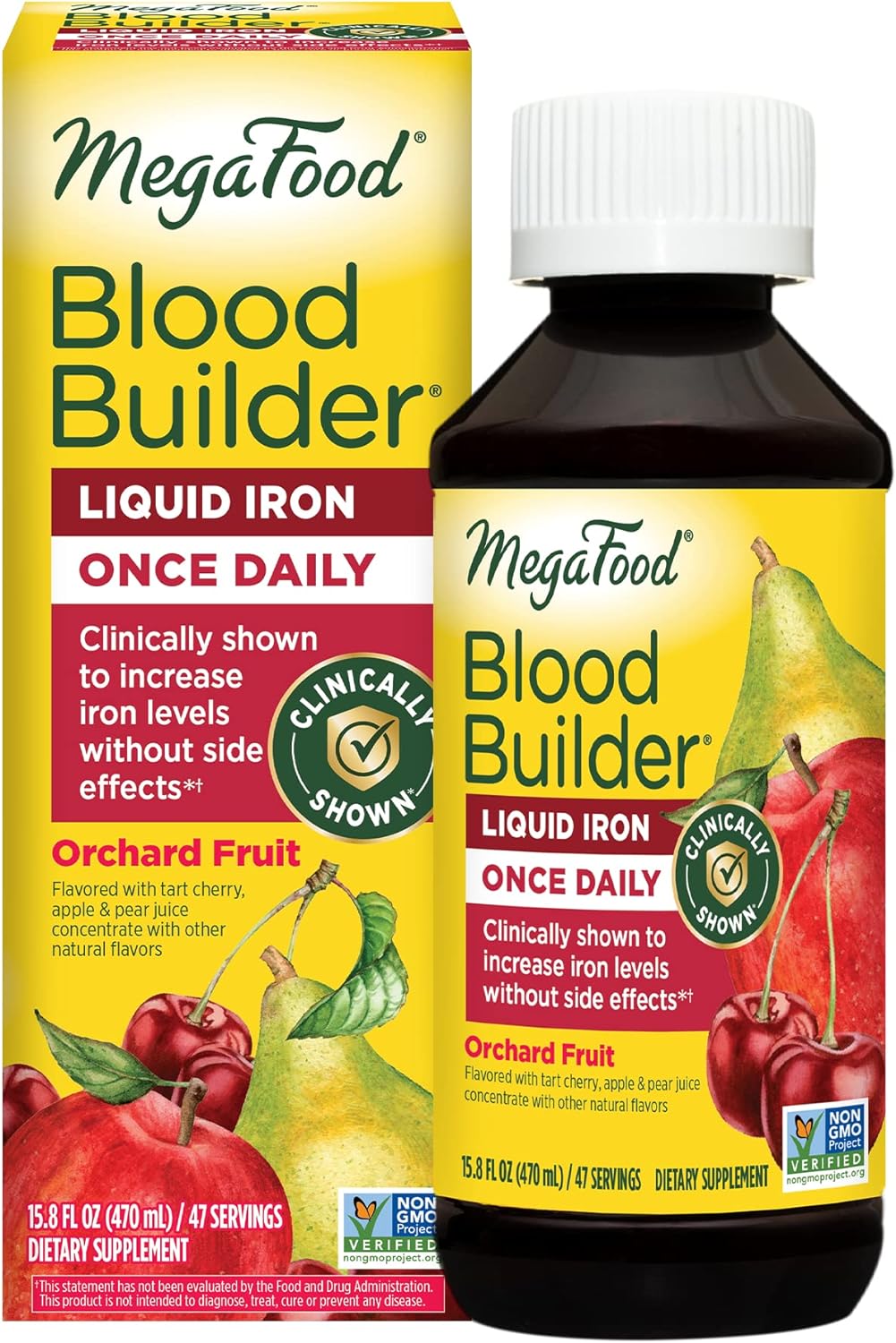 MegaFood Blood Builder Liquid Iron - Iron Supplement - Clinically Show