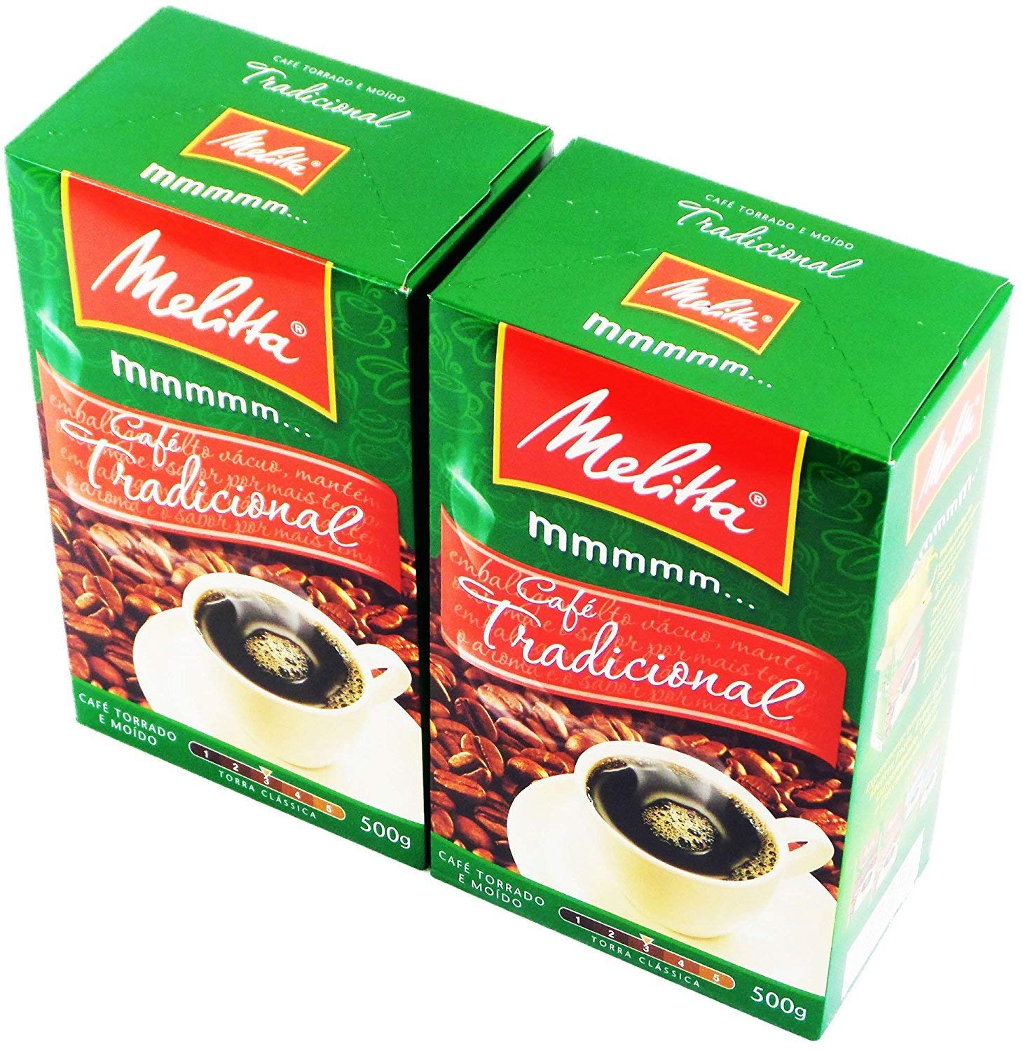 Melitta - Traditional Roasted Coffee -(PACK OF 02) | Melitta Café Torrado e Moído Tradicional