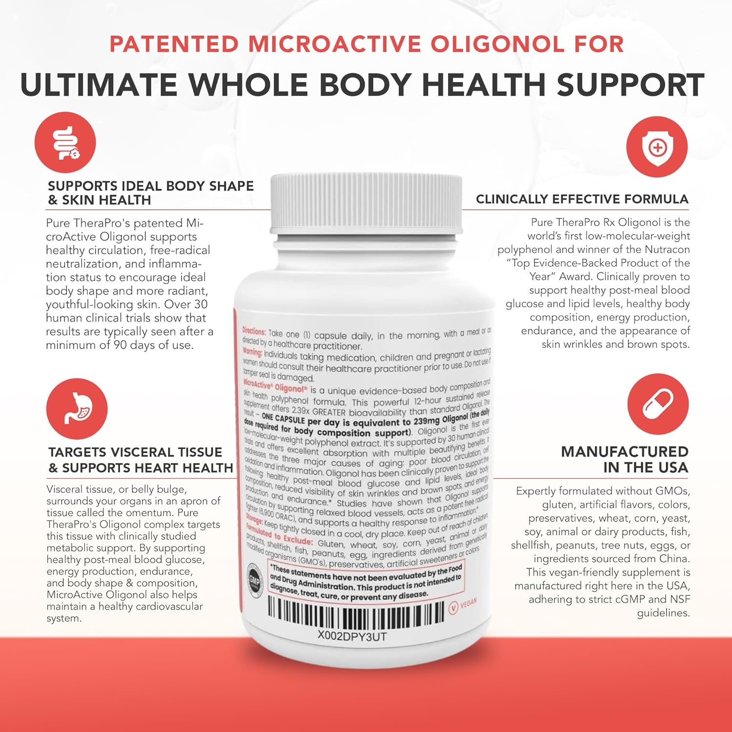 Pure TheraPro Rx MicroActive Oligonol | Clinically Proven Polyphenol S