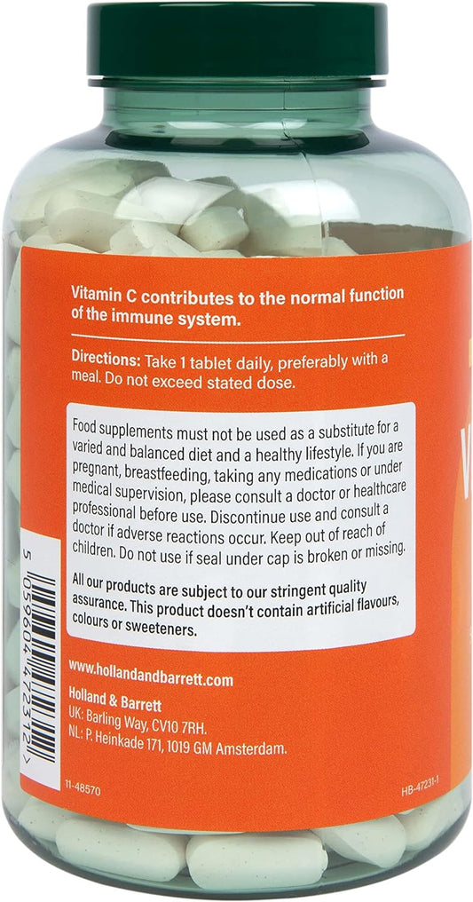Holland & Barrett Vitamin C 1000mg - High Strength Slow Release Vegan 190 Grams