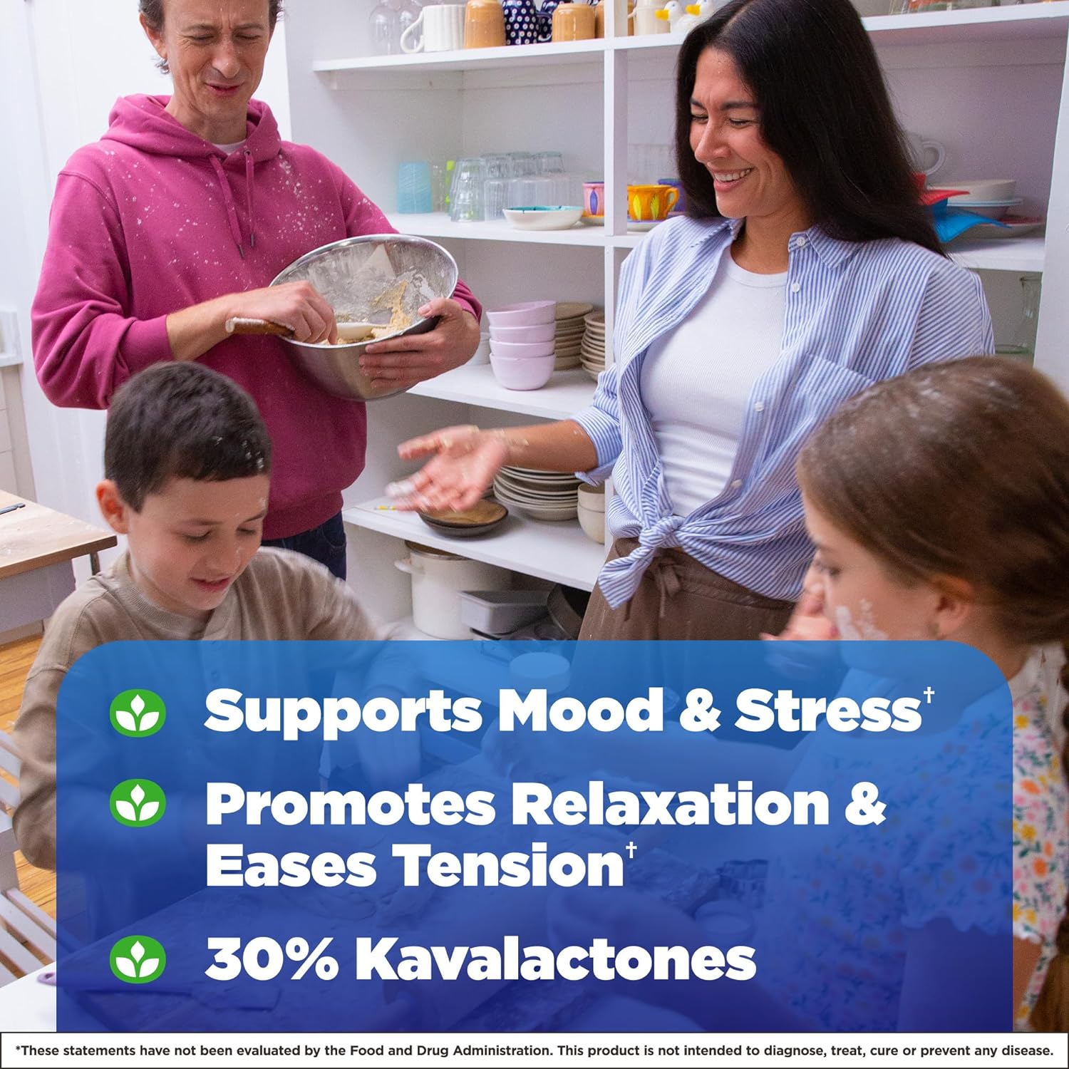 Natrol Mood & Stress Kava Kava 200mg, Dietary Supplement for Relaxatio