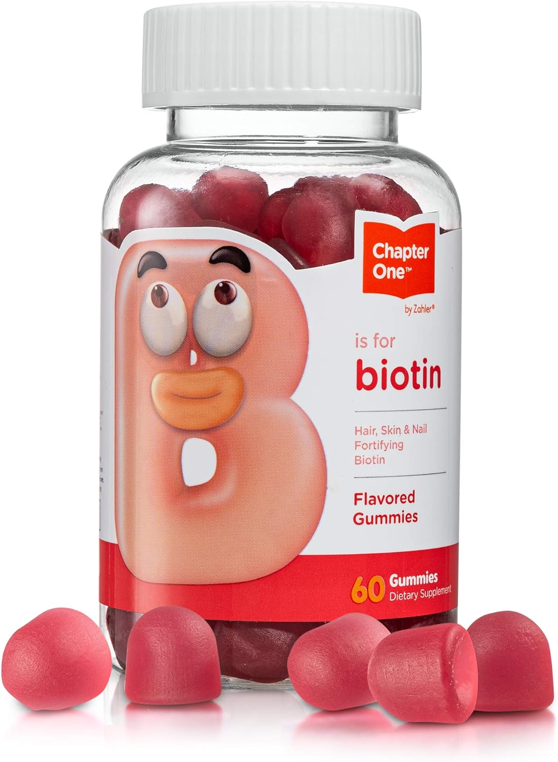 Zahler Chapter One Biotin Gummies, Hair Skin and Nails Fortifying Biot