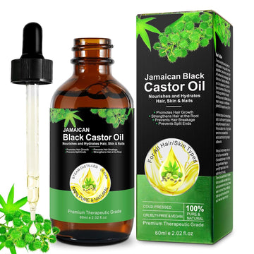 Jamaican Black Castor Oil, Black Castor Oil for Hair Growth, Nourishes And Thickening Hair, Prevents Hair Breakage, Orga