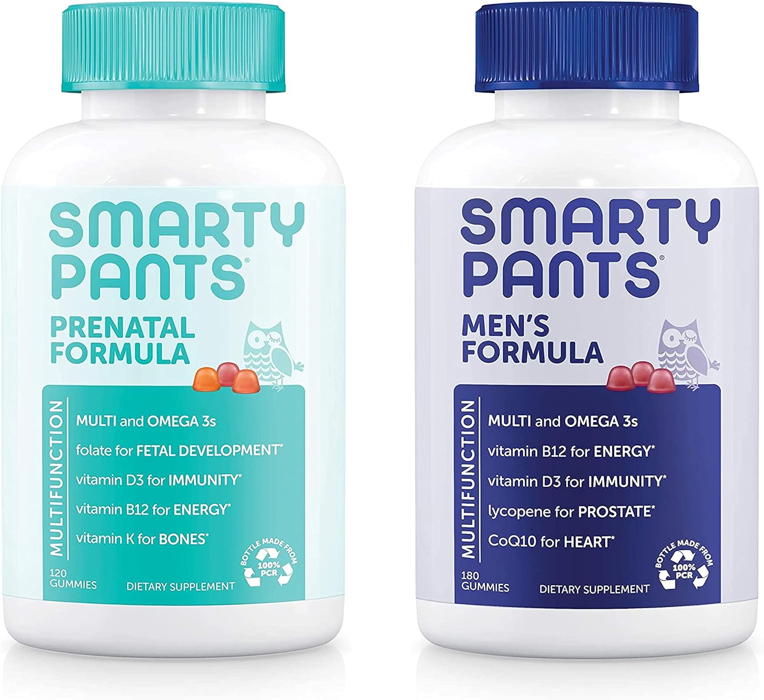 SmartyPants Womens Prenatal and Mens Multivitamin Bundle: (1) Prenatal