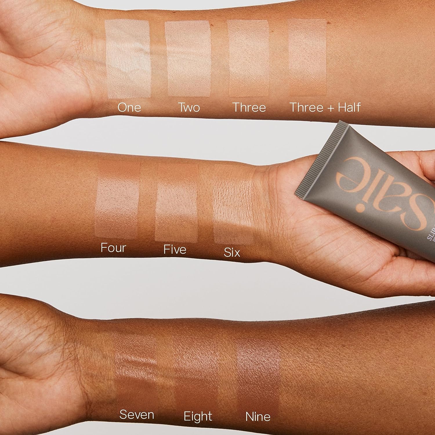 Saie Slip Tint Dewy Tinted Moisturizer SPF 35 Sunscreen Five