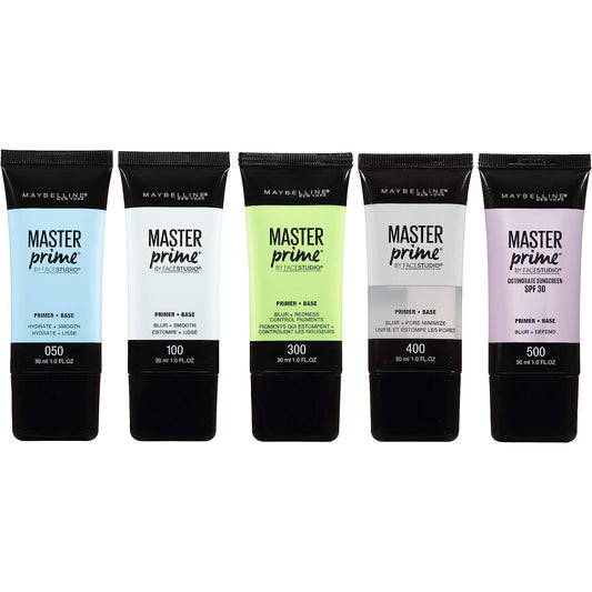 Maybelline New York Face Studio Master Prime Face Primer Makeup Base, Blur + Redness Control, 1 Count