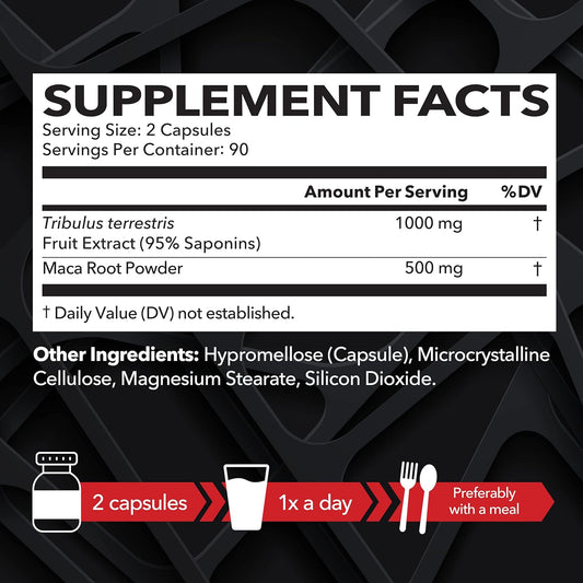 HAVASU NUTRITION Tribulus Terrestris Capsules to Boost Male Vitality a
