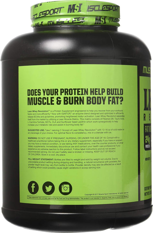 Musclesport Lean Whey Revolution? Protein Powder - Whey Protein Isolat