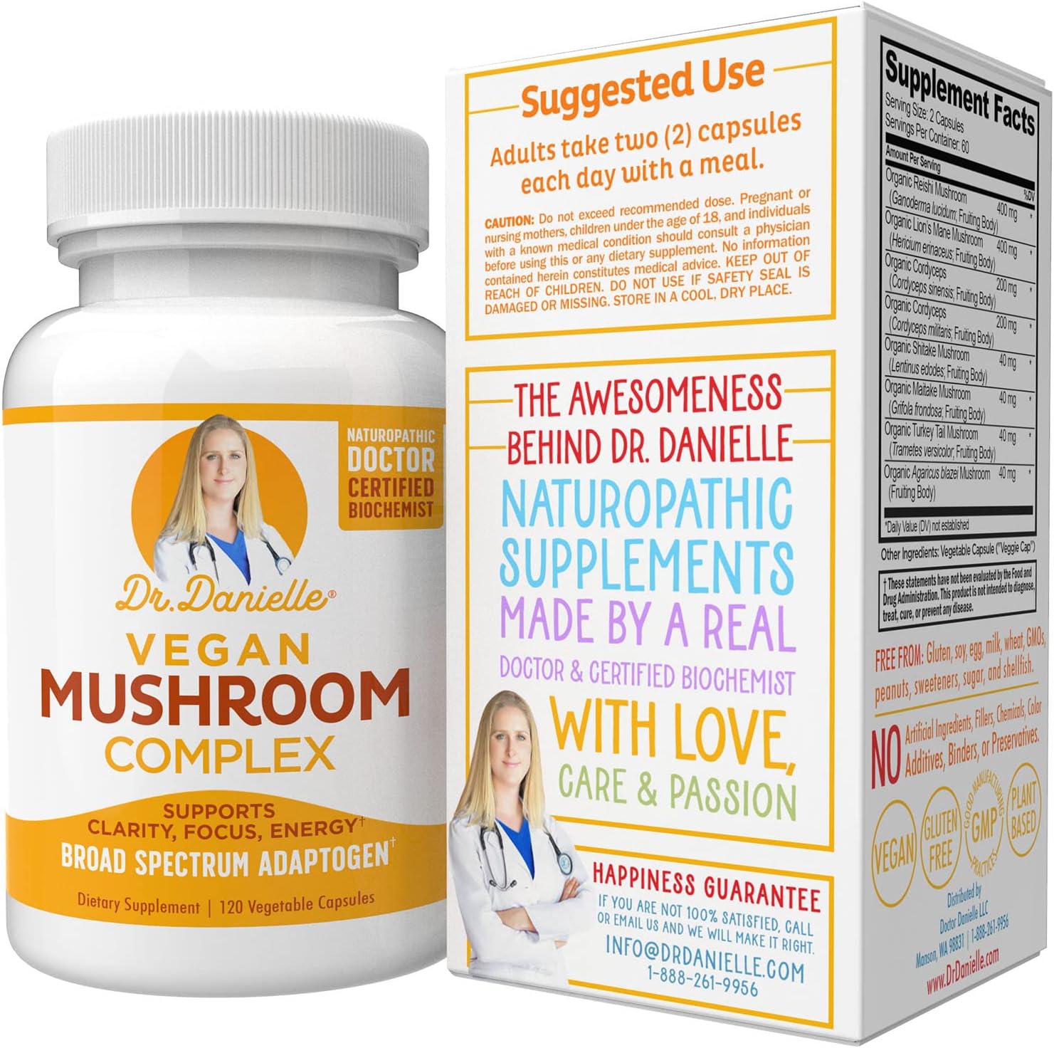  Best Organic Mushroom Complex - Immune Assist Support - Lio