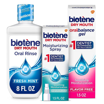 Biotene Dry Mouth Management Oral Rinse, Dry Mouth Spray and Moisturizing Gel - 1 Kit