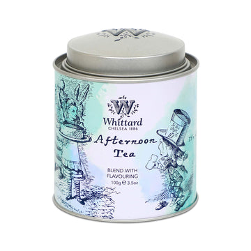 Whittard of Chelsea - Afternoon Tea Alice Caddy - Black Loose Leaf Tea, Vegetarian, Vegan Friendly, Alice Inspired Resealable Tea Tin (1ct)