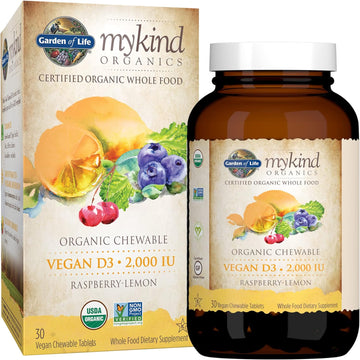 Garden Of Life Organics Vegan Vitamin D3 Chewable - Raspberry Lemon, 2