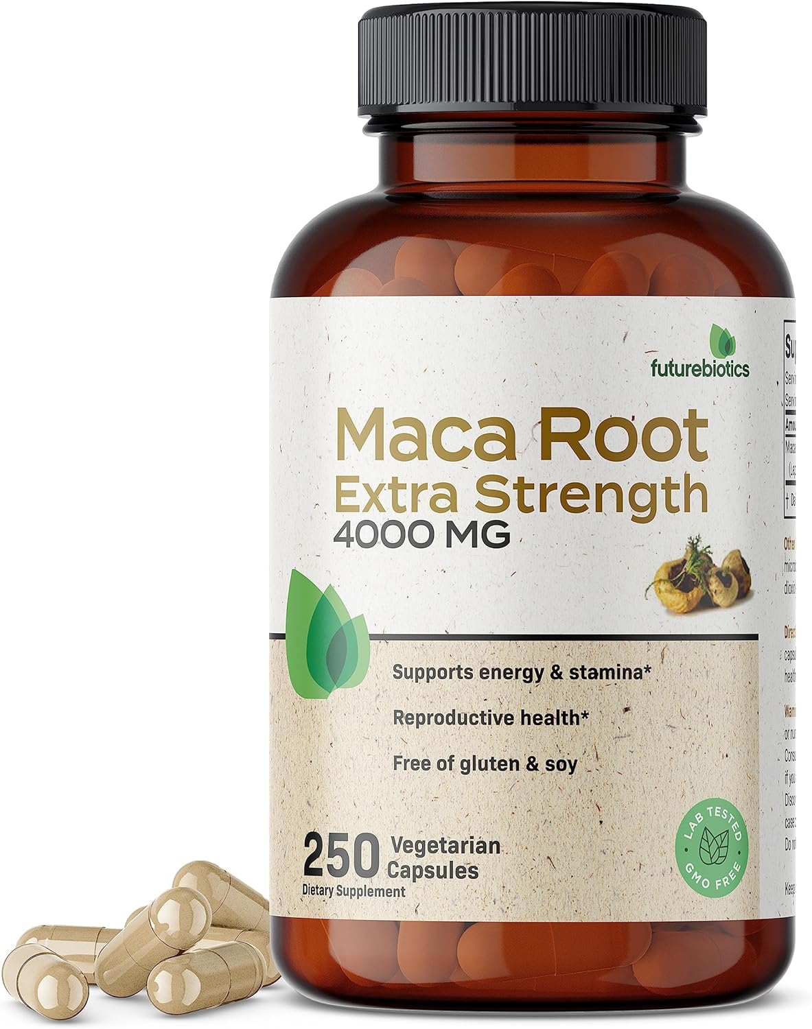 Futurebiotics Maca Root Extra Strength 4000 MG Supports Energy, Stamin