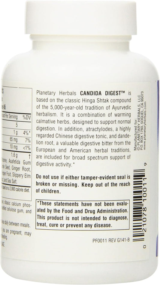 Planetary Herbals Candida Digest Tablets, 90 Count4.8 Ounces