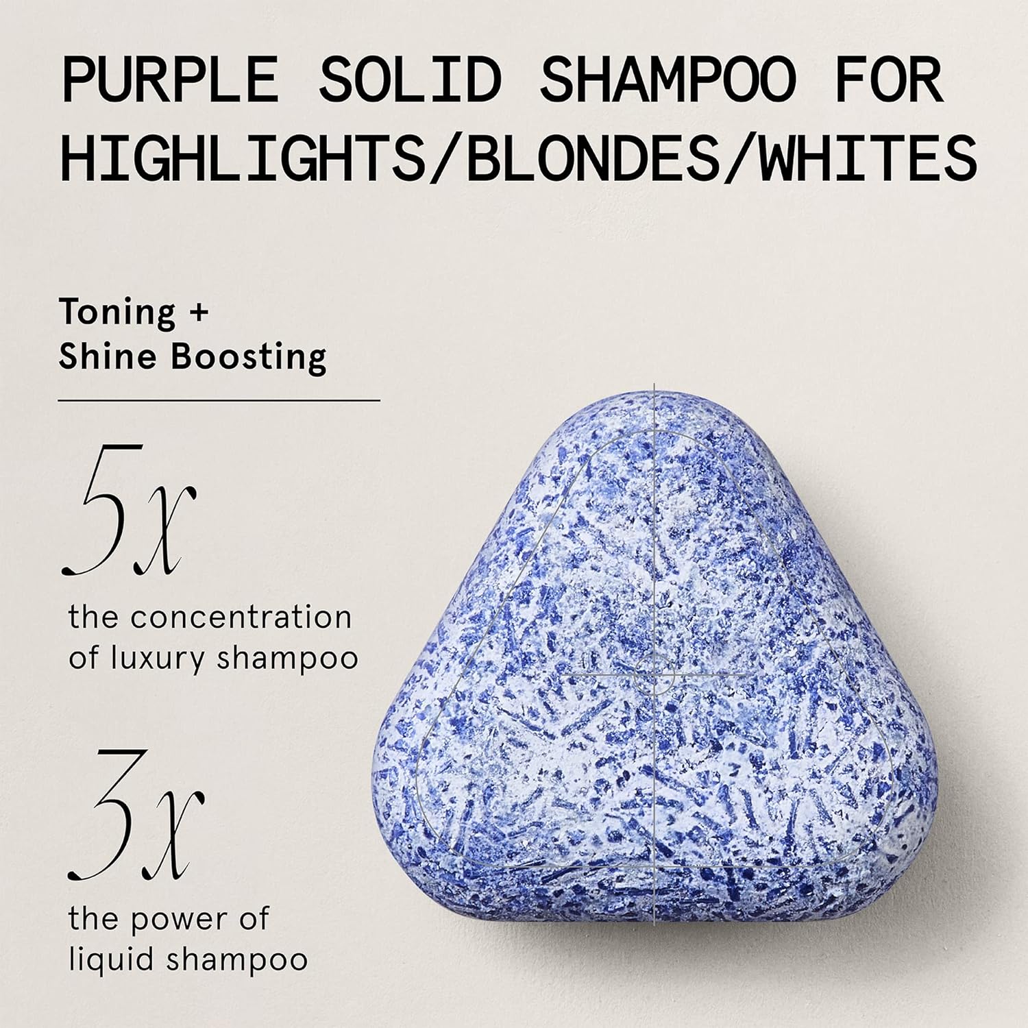 superzero Purple Shampoo Bar for Blonde, Highlighted & White