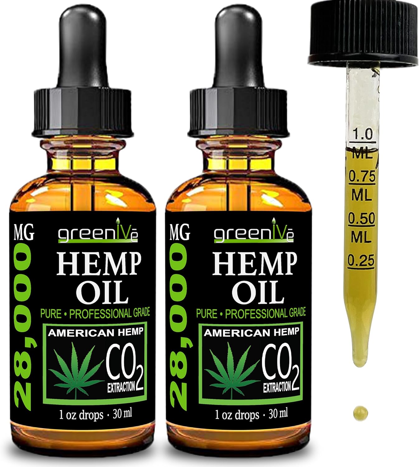 GreenIVe 28,000mg Hemp Oil with Vegan Omegas C02 Extraction (2)