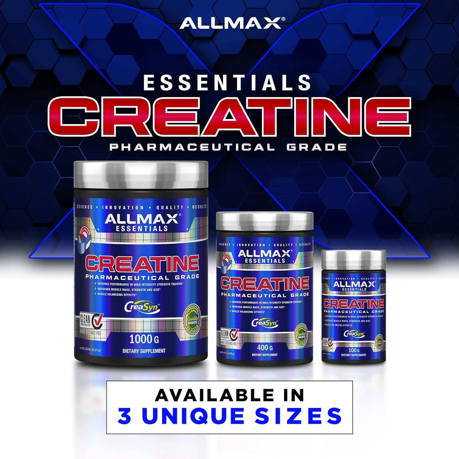 ALLMAX Essentials CREATINE - 1000 g Powder - Improves Perfor