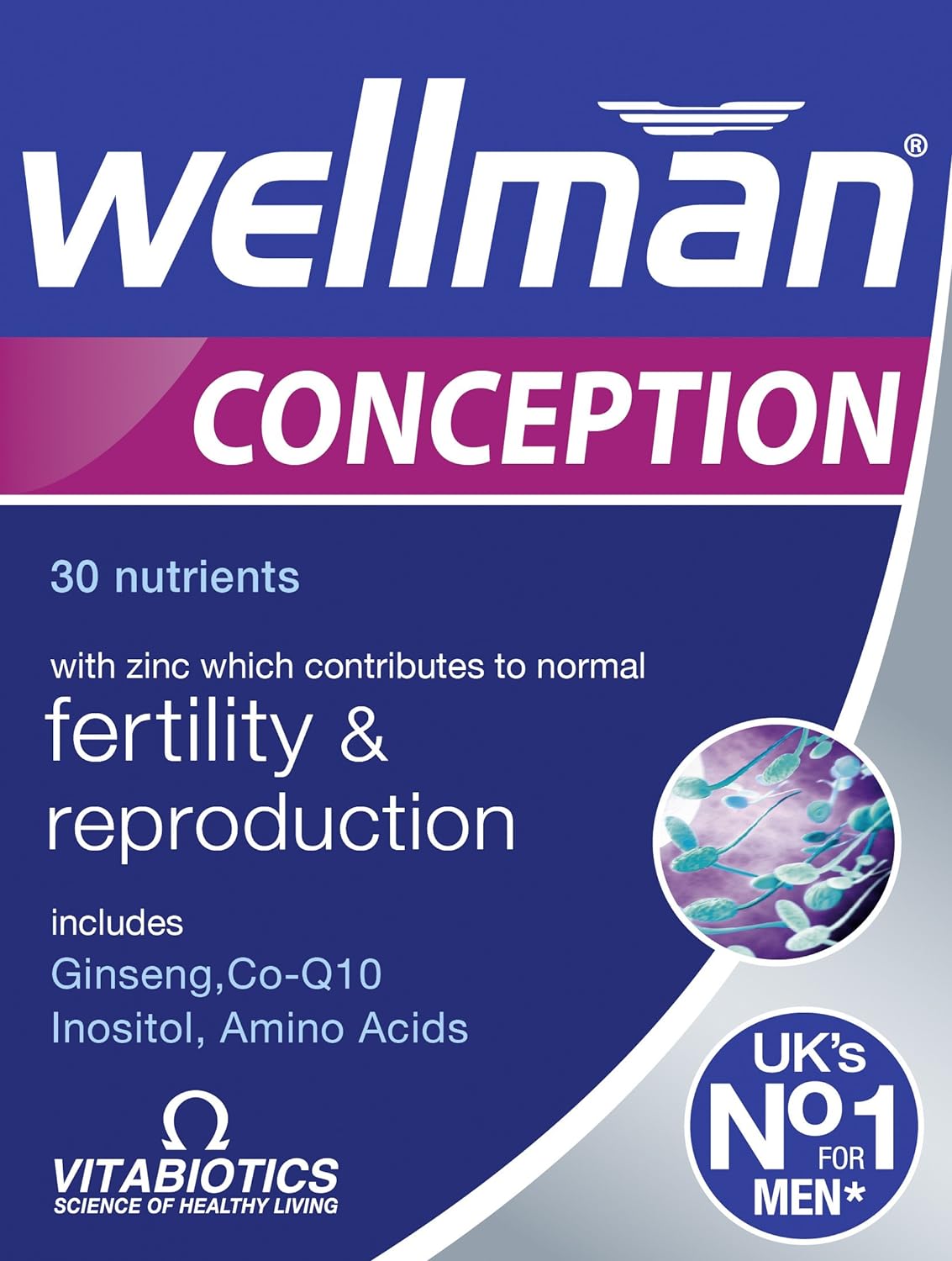 Vitabiotics Wellman Conception Tablets 30 Capsules