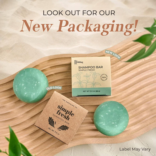 The Earthling Co. Shampoo Bar – Gentle Plant Based Hair Shampoo for Men, Women and Kids - Vegan Formula for All Hair Types – Paraben, Silicone and Sulfate Free, Citrus Sun, 3.0