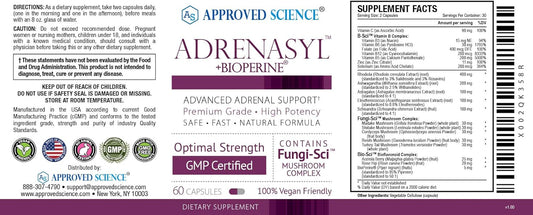 Approved Science? Adrenasyl?? - Adrenal Gland Support - 60 Count - 1 P3.84 Ounces