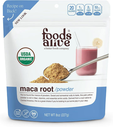 Foods Alive | Organic Maca Root Powder | 8 oz Yellow Maca