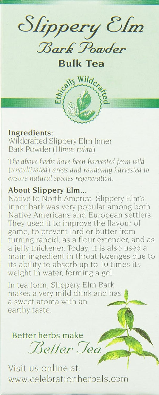 Celebration Herbals Slippery Elm Bark Pwd Wc 65 Gm, 2.29 Ounce