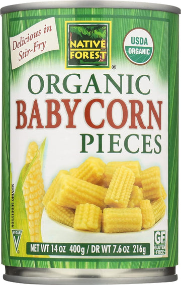 Native Forest Organic Cut Baby Corn, USDA Certified Organic, Gluten Fr