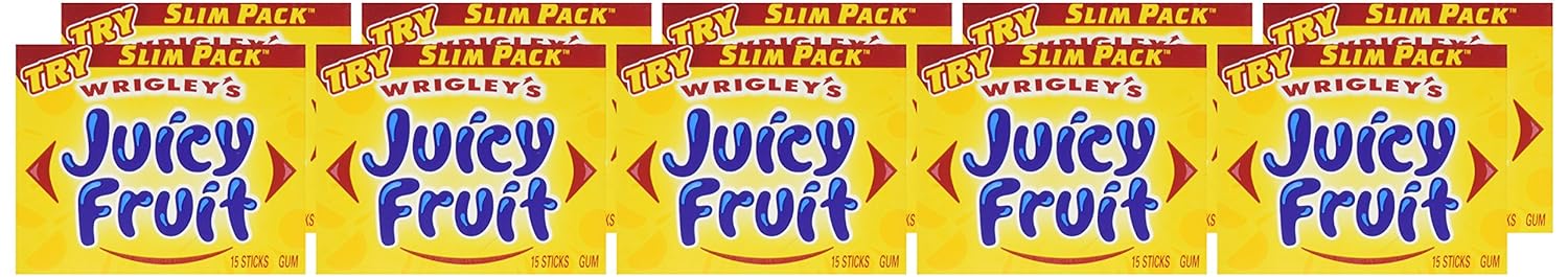 Wrigley's Juicy Fruit Slim Pack, 14 Ounce (Pack of 2) : Ever