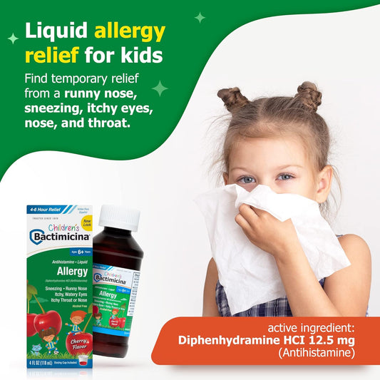 Bactimicina Childrens Allergy Liquid - Kids Allergy Medicin