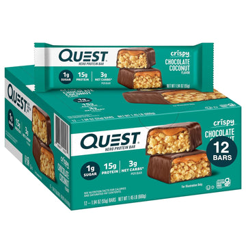 Quest Nutrition Crispy Chocolate Coconut Hero Protein Bar, 15g Protein1 Pounds