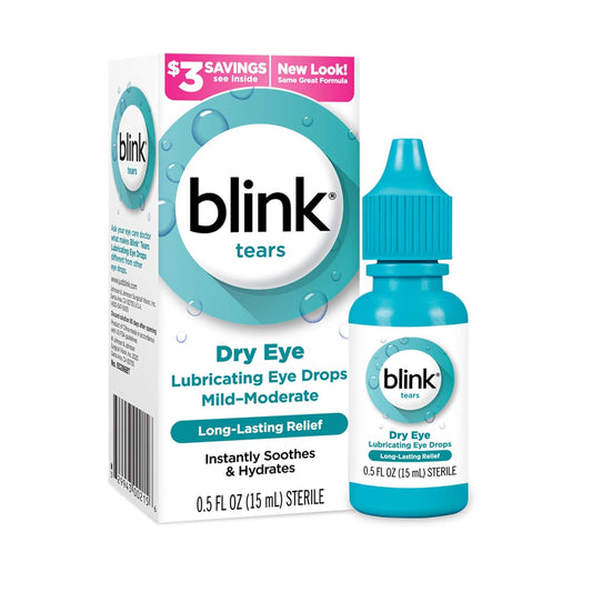Blink Tears Lubricating Eye Drops Mild-Moderate Dry Eye 0.5 Fl Oz Ster