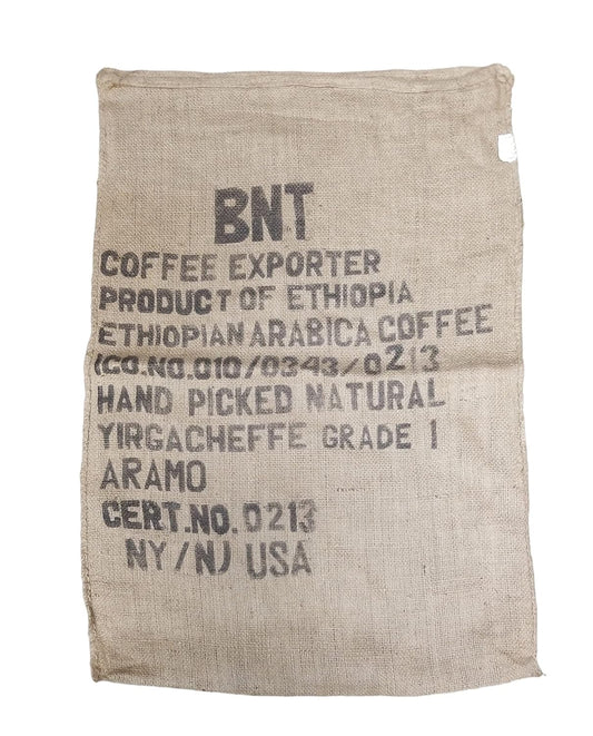 Martini Coffee Roasters - Authentic Used Burlap Coffee Bag From Ethiopia (Empty)