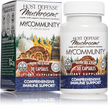 Host Defense, MyCommunity Capsules, Advanced Immune Support, Mushroom