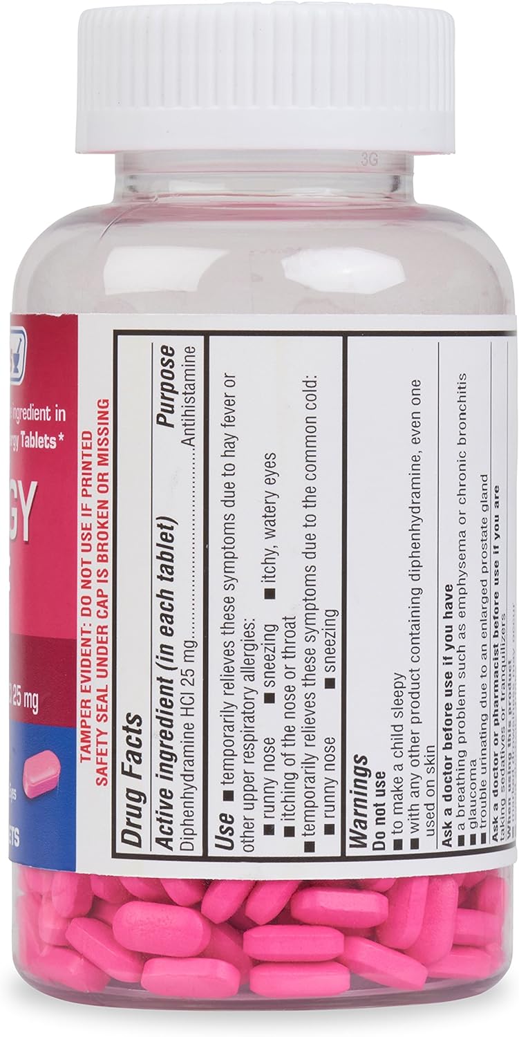 ValuMeds Allergy Medicine Antihistamine, Diphenhydramine HCl