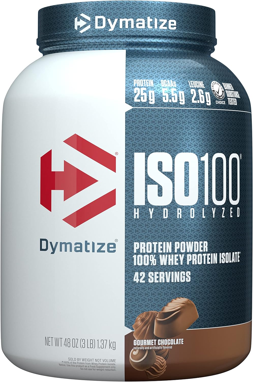 Dymatize ISO100 Hydrolyzed Protein Powder, 100% Whey Isolate Protein,