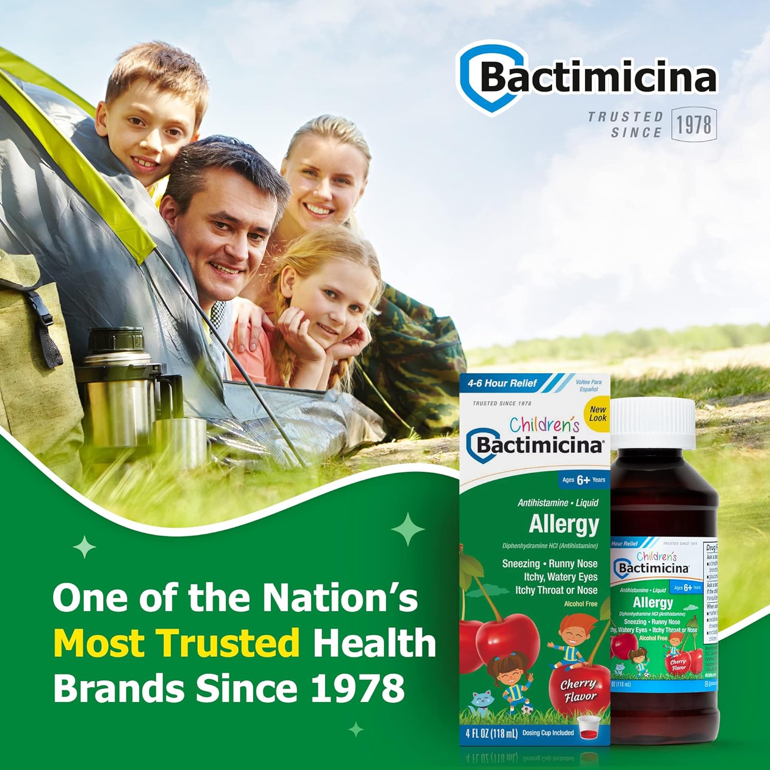 Bactimicina Children’s Allergy Liquid - Kids Allergy Medicin