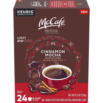 McCafé Mocha Collection Cinnamon Mocha Light Roast K-Cup Coffee Pods (24 Pods)