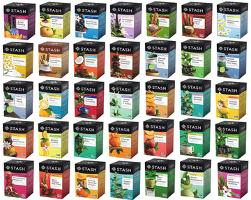 Stash Tea Bag Sampler - Unique Tea Sampler Variety with 70 Herbal Teas - 35 Varieties - 70 Tea Bags Packaged in a Custom Box