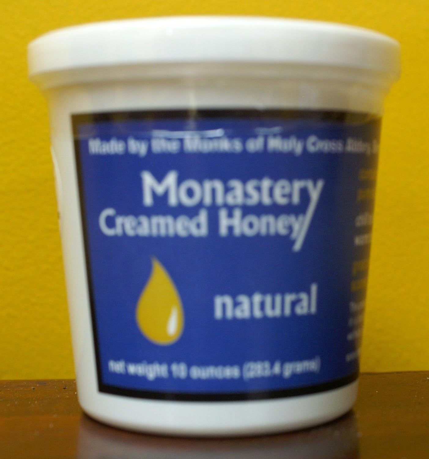 Monastery Creamed Honey - Pure Raw Virginia Honey - 2 Pack (10 oz per container)