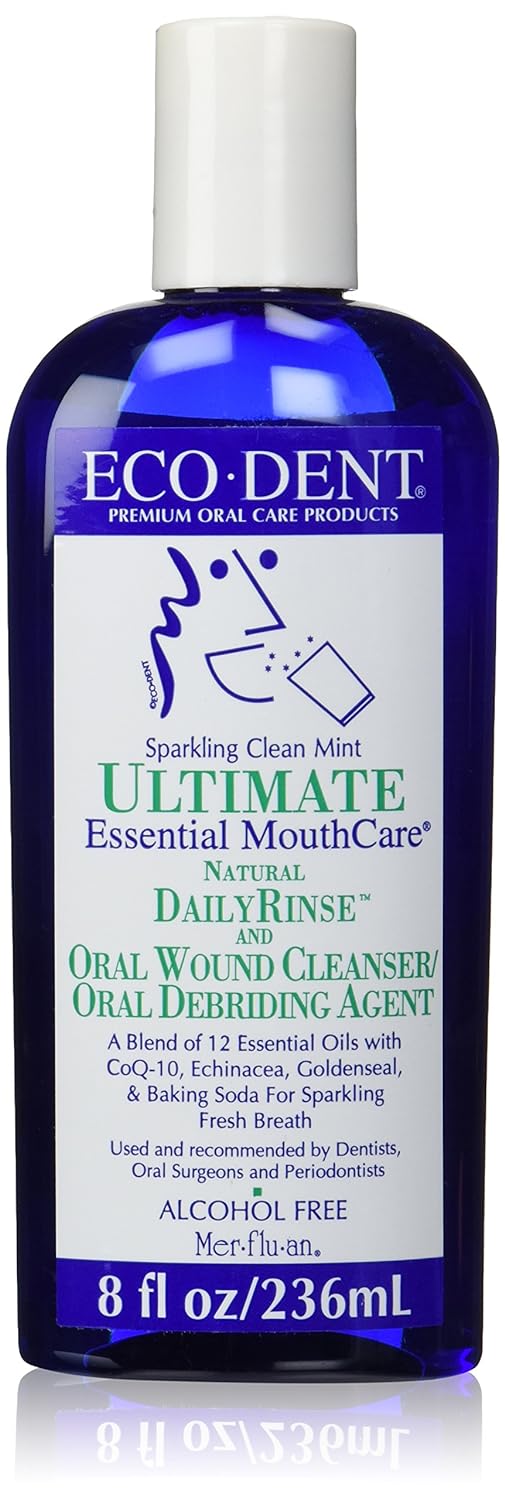 Eco- Dent Daily Rinse Ultimate Essential Mouth Care, Sparkling Clean Mint, 8