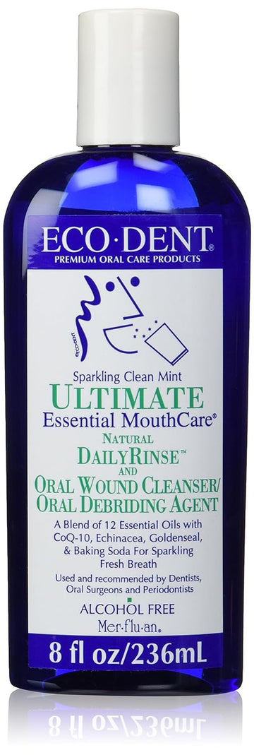 Eco- Dent Daily Rinse Ultimate Essential Mouth Care, Sparkling Clean Mint, 8