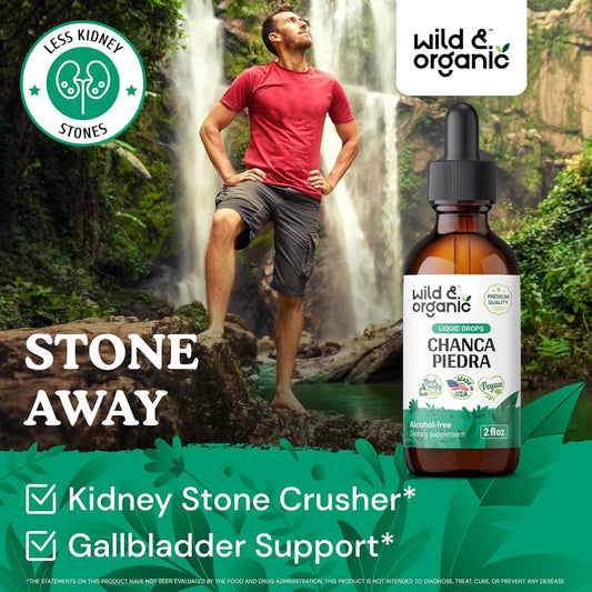 Wild & Organic Stone Breaker Chanca Piedra Liquid Extract - Kidney Cle