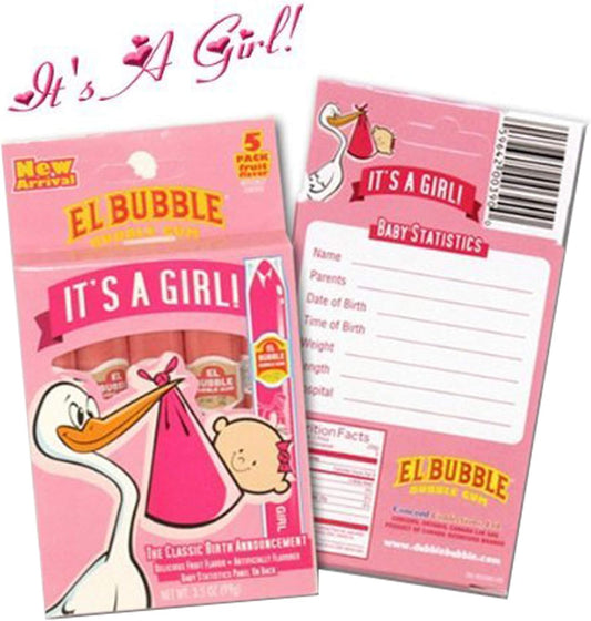 It's a Girl Bubble Gum Cigars 5ct : Party Decorations : Groc