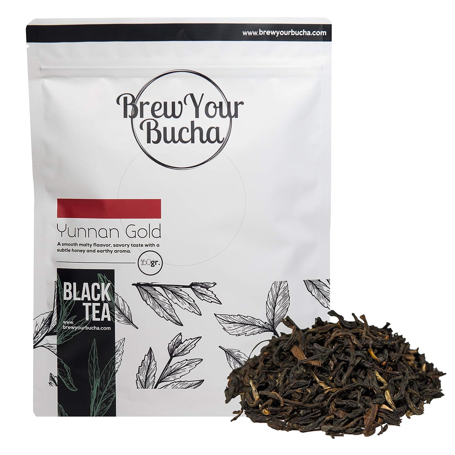 Brew Your Bucha Kombucha Yunnan Gold Black Tea - ( Bulk Bag)