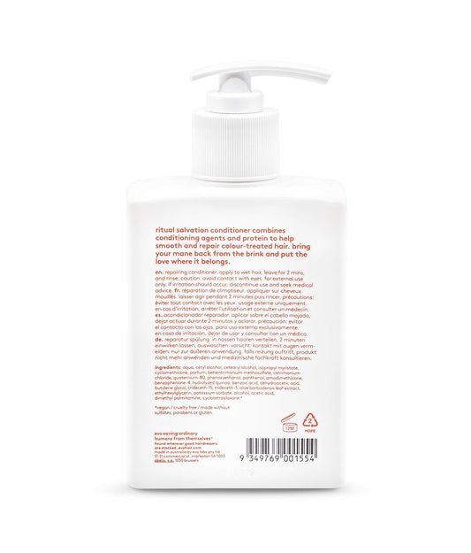 evo Ritual Salvation Repairing Hair Conditioner - Treats Damaged & Brittle Hair, Helps Reduce Breakage & Protects Color