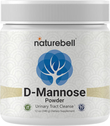 NatureBell D Mannose Powder, 12oz | Instantized for Max Absorption – Fast Acting Cleanse – Urinary Tract & Bladder Healt
