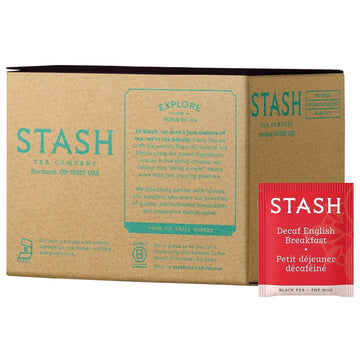 Stash Tea Decaf English Breakfast Black Tea, Box of 100 Tea Bags
