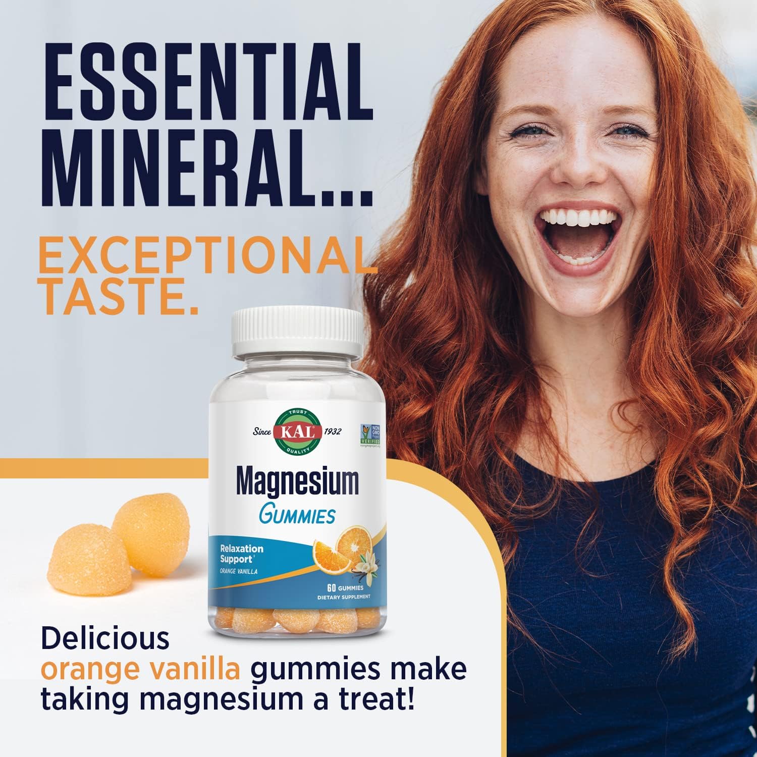 KAL Magnesium Citrate Gummies - Relaxation, Bone, Muscle and Cellular 